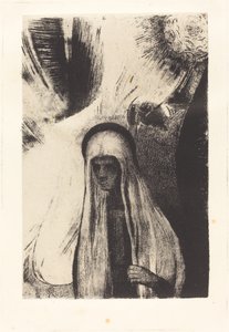 La Vieille: Wovor hast du Angst? Ein großes schwarzes Loch! Es ist vielleicht leer? von Odilon Redon