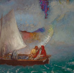 Das graue Segel, um 1900-1904 von Odilon Redon