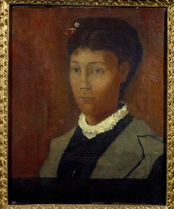 Madame Odilon Redon. Porträt von Camille Redon, geb. Falte (1853-1923) von Odilon Redon