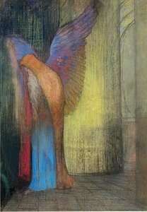 Alter Mann mit Flügeln von Odilon Redon