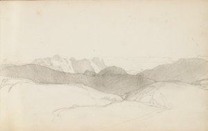 Seite aus einem Skizzenbuch, "Das Baskenland", 1862-63
