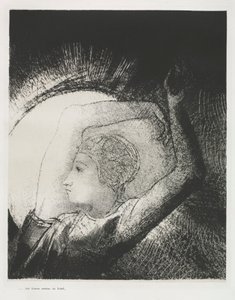 Die Apokalypse des Heiligen Johannes: Eine Frau mit der Sonne bekleidet von Odilon Redon
