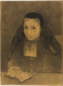 Der kleine Abt liest das Ramayana von Odilon Redon