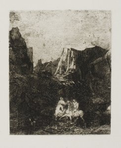 Die zwei kleinen Reiter von Odilon Redon