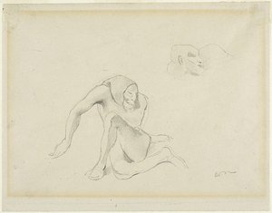 Zwei groteske Figuren von Odilon Redon