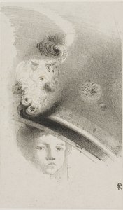 Unbetitelte Probelithographie von Odilon Redon