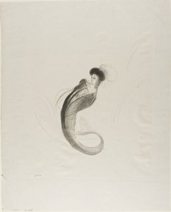 Unbetitelte Probelithographie von Odilon Redon