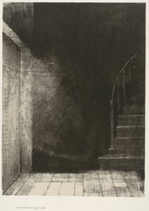 Wir sahen beide ein großes, blasses Licht, Platte 2 von 6 von Odilon Redon