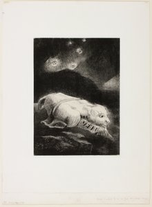 Als das Leben in den Tiefen der dunklen Materie erwachte, Platte 1 von 8 aus "Les Origines" von Odilon Redon