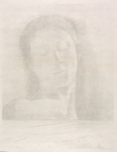 Geschlossene Augen von Odilon Redon