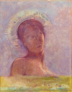 Geschlossene Augen von Odilon Redon