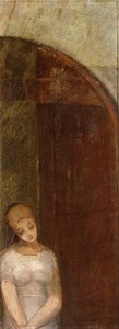 Junge Frau unter einem Bogen; Jeune Femme Sous Une Arche, ca. 1886 von Odilon Redon