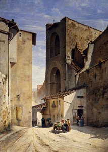 Porta San Niccolo in Florenz von Odoardo Borrani