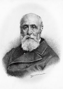 Porträt von Giovanni Ruffini (1807-1881), italienischer Dichter und Patriot, Lithographie nach einer Zeichnung von Odoardo Borrani (1833-1905) von Odoardo Borrani