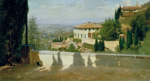 Villa Medici in Fiesole von Odoardo Borrani