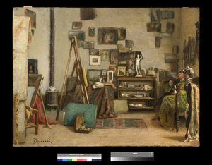 Besuch im Atelier des Malers