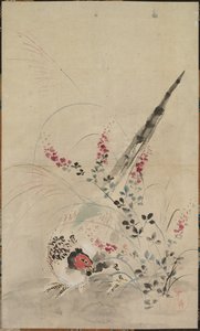 Fasan und Gräser von Ogata Korin