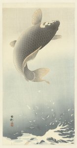 Springender Karpfen von Ohara Koson