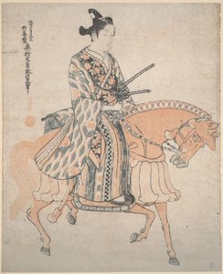 Adliger zu Pferde von Okumura Masanobu