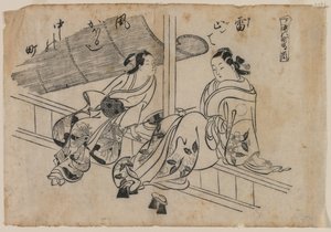Dämmerung in Nakanocho von Okumura Masanobu