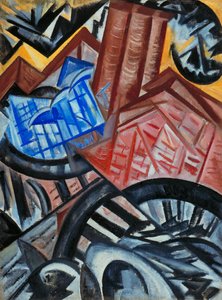 Fabrik und die Brücke von Olga Rozanova