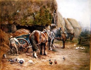 Ein Bauernhof im November von Oliver Baker