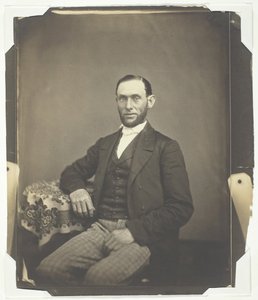 Ohne Titel [Porträt eines bärtigen Mannes], 1850-1859 von Oliver H. Willard