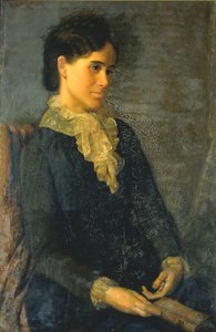 Hester Marian Wait Lay, Porträt der Frau des Künstlers, 1880