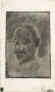 Porträt des Malers Henrik Schouboe von Oluf Hartmann