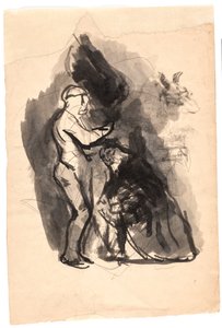 Studie zu "Dädalus und Ikarus" von Oluf Hartmann