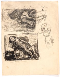 Studien zu "Macbeth und die Hexen" und zu "Zwei Frauen kämpfen um einen Mann" von Oluf Hartmann