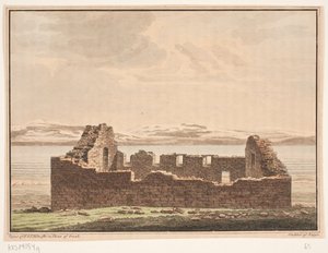 Kirchenruine in Grönland. Illustration zu W.A. Graah. Forschungsreise zur Ostküste Grönlands