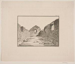 Kirchenruine in Grönland. Illustration zu W.A. Graah. Forschungsreise zur Ostküste Grönlands