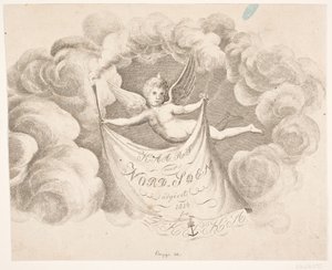 Ausschnitt aus der Titelvignette zu: "Karte über die Nordsee..." von Oluf Olufsen Bagge