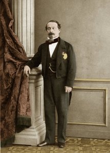 Porträt von Napoleon III (spätere Kolorierung) von Olympe Aguado