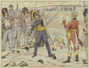 Zum ersten Mal besiegt, an einem Ort, der in der Geographie als Waterloo bekannt ist, aber in der Geschichte als Verrat. An diesem Tag gab Cambronne sein letztes Wort. von Onfray de Breville Job