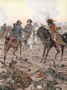 Napoleon während der Schlacht bei Austerlitz von Onfray de Breville Job