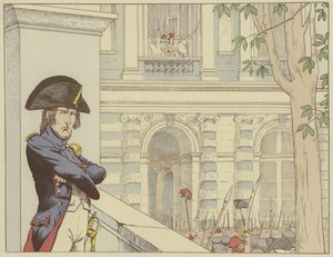 Napoleon sieht König Ludwig XVI. zum zweiten Mal, 20. Juni 1792 von Onfray de Breville Job
