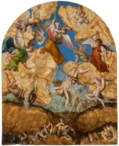 Der Sturz der rebellischen Engel, um 1601 von Orazio Gentileschi