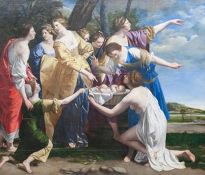 Die Auffindung des Moses von Orazio Gentileschi