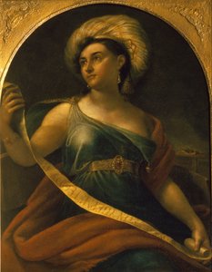 Porträt der Schauspielerin Ekaterina Semyonova 1786-1849 als delphische Sibylle, 1828 von Orest Adamovich Kiprensky