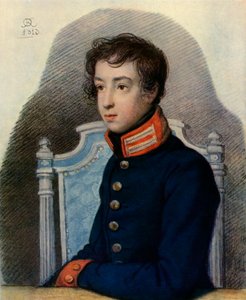 Porträt von Alexandr Pavlovich Bakunin, 1813, 1965