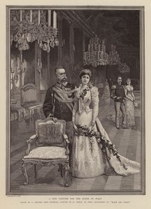 Neues Kleid für Margherita von Savoyen, Königin von Italien von Oreste Cortazzo