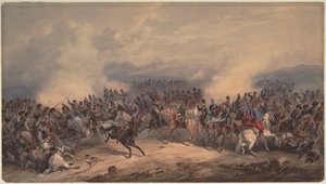 Husaren und Jäger in der Schlacht am Fluss Chernaya am 16. August 1855, 1855