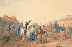 Versorgungsbasis der britischen Armee im Hafen von Balaclava, 1854