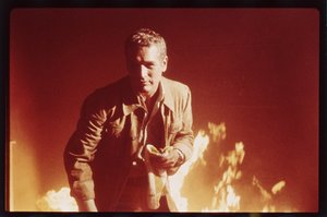 Paul Newman am Set von 