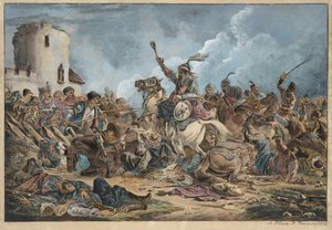 Schlacht zwischen den Georgiern und Bergstämmen von Orlowski