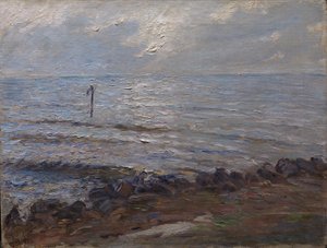 Sonnenlicht über dem Meer von Oscar Björck