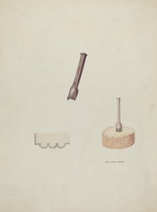 Plinker und Holzblock