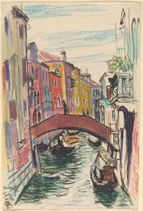 Kanal, Venedig von Oscar F. Bluemner